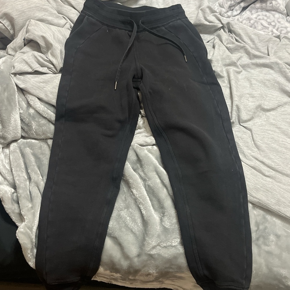 Lululemon Scuba High Rise Jogger Womens 4 Black Sweatpants LW5CVAS